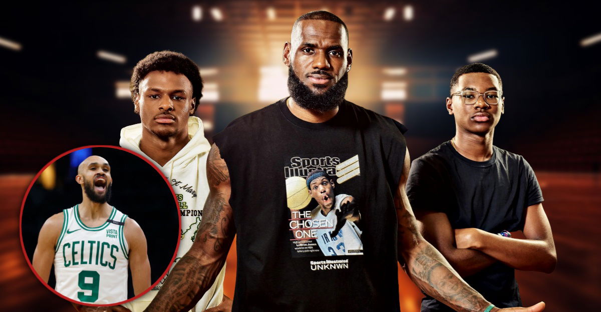LeBron James Uses Derrick White’s Story to Motivate Sons Bronny and Bryce