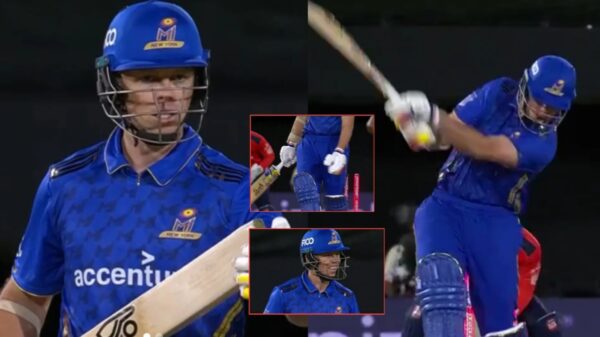 (Video) Michael Bracewell Bizarrely Attempts to Take a Review After Getting Bowled in MLC