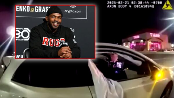 (Video) Disturbing Footage of Jon Jones Threatening Police over Fleeing Scene of Accident Released