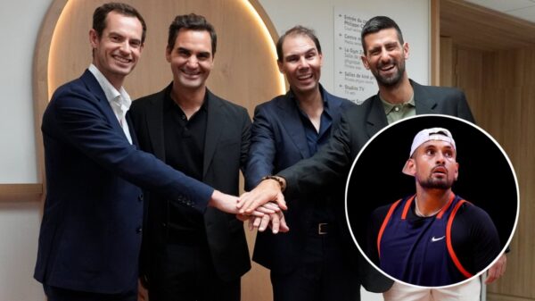 Andy Murray, Roger Federer, Rafael Nadal, Novak Djokovic, Nick Kyrgios