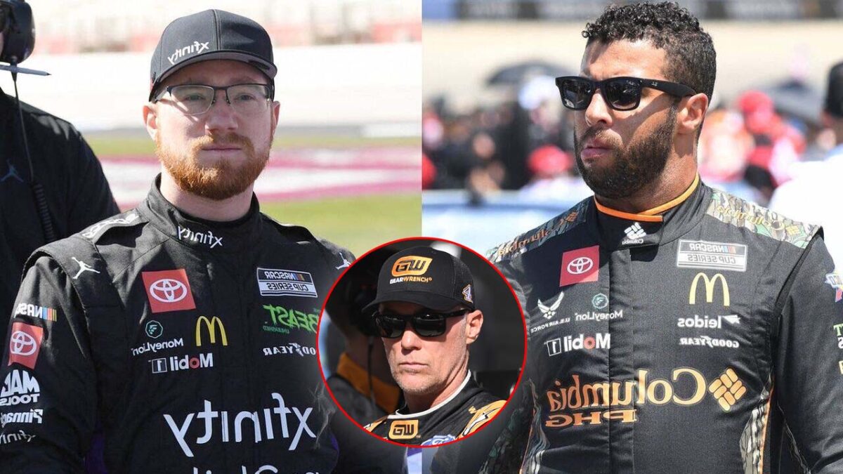 Kevin Harvick Blames 23XI Racing’s Expansion for Tyler Reddick’s Underwhelming Form 1 Tyler Reddick and Bubba Wallace (Via IMAGO), Kevin Harvick (via USA Today)
