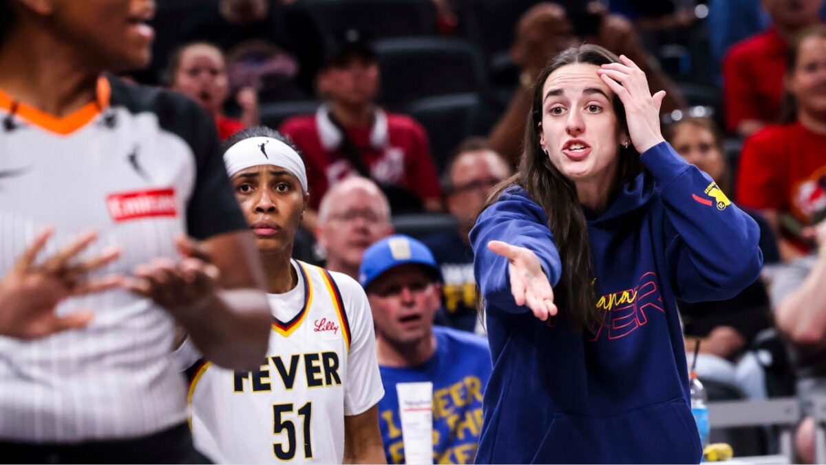 Injured Caitlin Clark and Kelsey Plum Have Hilarious Exchange on Sidelines in Fever Loss 1 Caitlin Clark's injury might prevent her from playing against Paige Bueckers