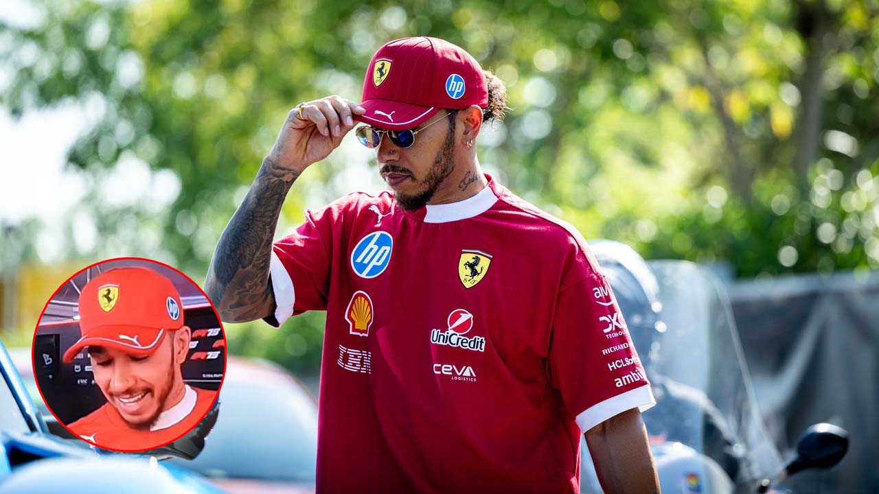 (Video) Lewis Hamilton Hilariously Avoids Podium JINX for Austrian GP