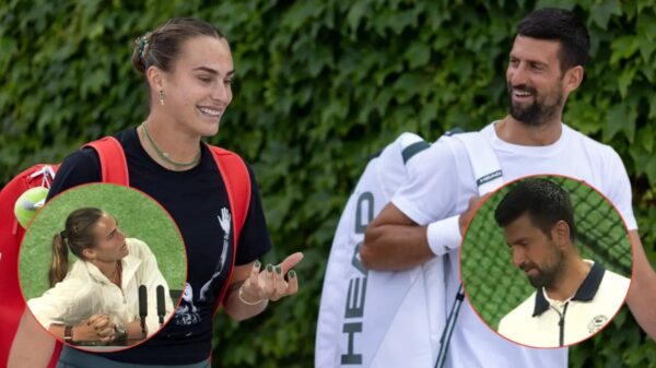 (Video) Novak Djokovic Crashes Aryna Sabalenka’s Press Conference and Exchanges Banter at Wimbledon