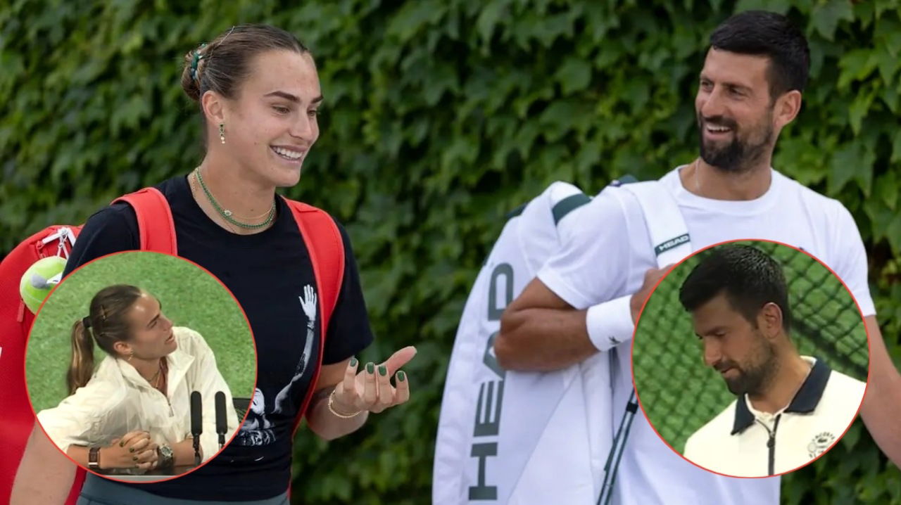 (Video) Novak Djokovic Crashes Aryna Sabalenka’s Press Conference and Exchanges Banter at Wimbledon