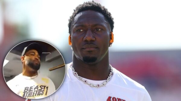 (Video) Commanders WR Deebo Samuel Catches Strays From Retired Eagles Legend