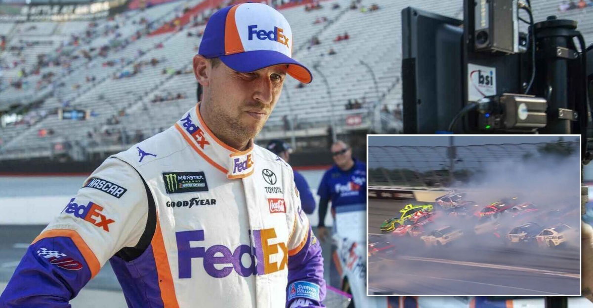 (Video) Denny Hamlin Triggers a Massive Multi-Car Wreck at Atlanta