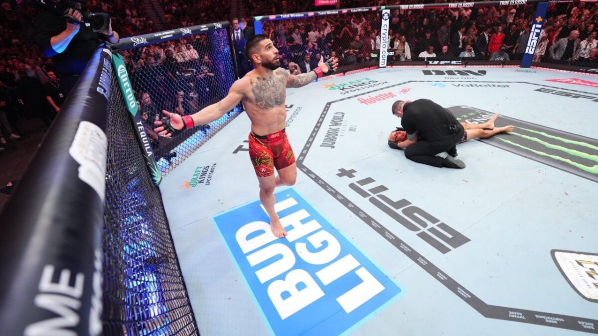 "Stop Hurting My Heroes" - Fight World Stunned as Ilia Topuria Puts Charles Oliveira to Sleep at UFC 317 1 Ilia Topuria, after knocking out Charles Oliveira