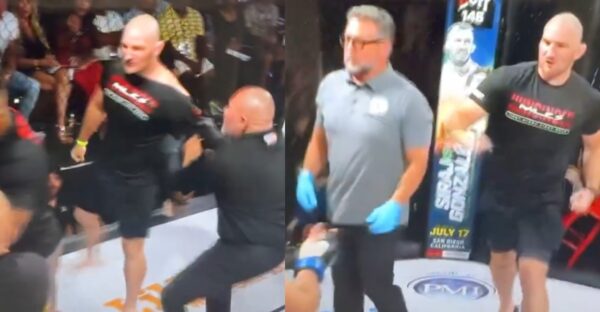 UFC Star Sean Strickland Causes Chaos after Entering Cage to Beat Up Teammate’s Opponent