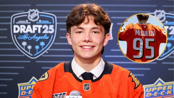Ducks’ Draft Pick Roger McQueen Picking No.95 Jersey Sparks HILARIOUS Reaction Among Fans: “Bro Really Understood the Assignment”