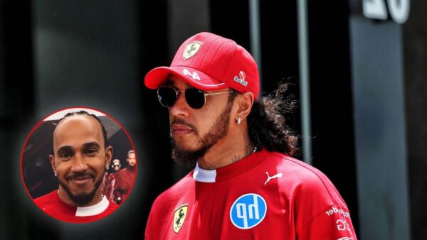 Lewis Hamilton (via Planetf1, Screenshot via @scuderiaferrari/Instagram)