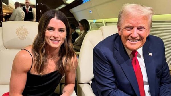 Danica Patrick aboard Air Force One with Donald Trump (via @danicapatrick/Instagram)