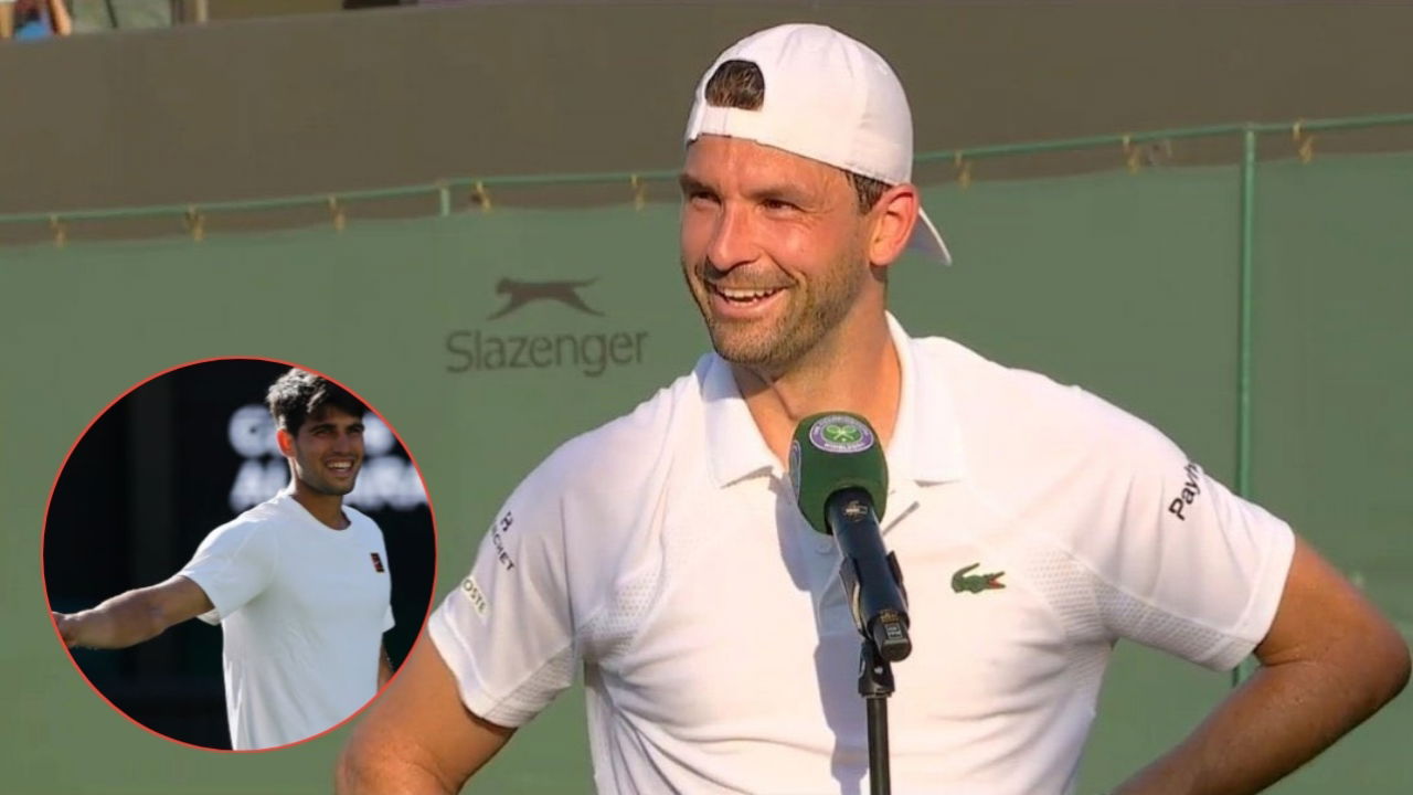 Grigor Dimitrov Makes Hilarious Ibiza Comment on Carlos Alcaraz After Advancing at Wimbledon