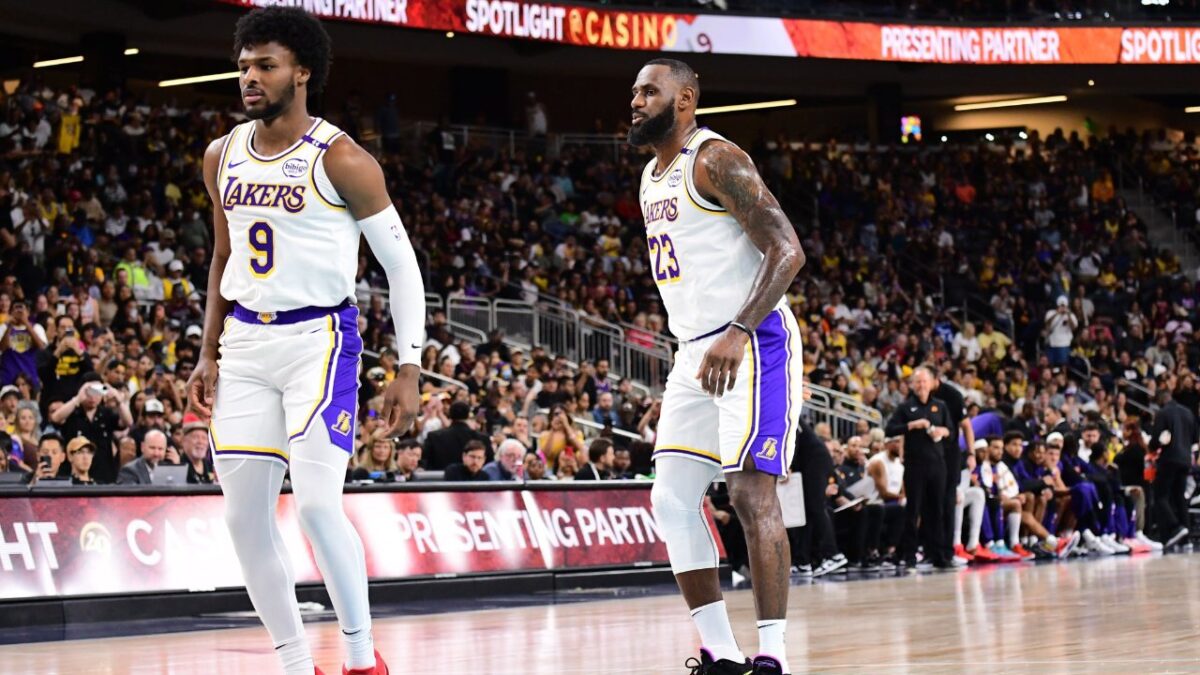 Bronny James does not discuss team matters with LeBron James at home