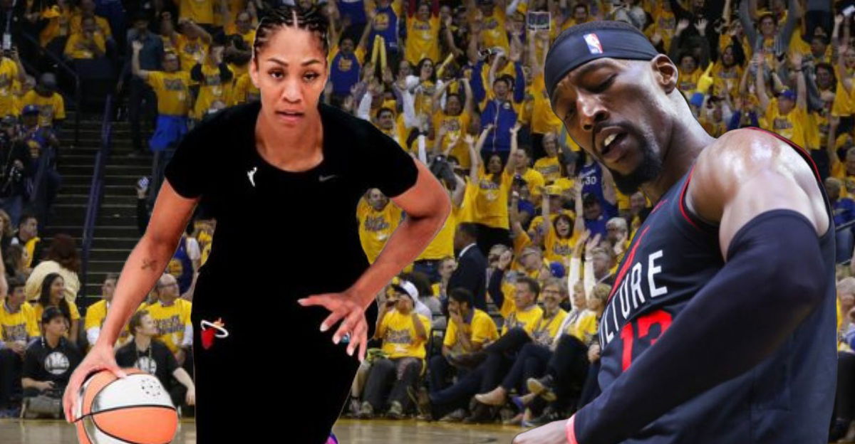 “Bam Looking for His Pants” – Fans Let Jokes Fly as A’ja Wilson Gets Spotted Wearing Miami Heat Sweats in Practice