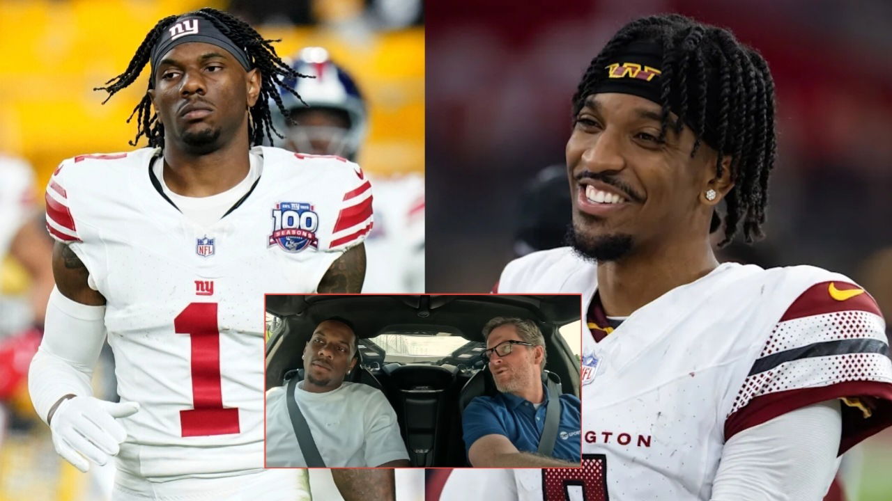 (Video) Malik Nabers Clings on to His Life as He Praises Jayden Daniels on an Exciting Drive with Dale Earnhardt Jr.