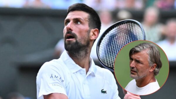 Novak Djokovic and Goran Ivanisevic (via X/Djokovicfan/Clay Tennis)