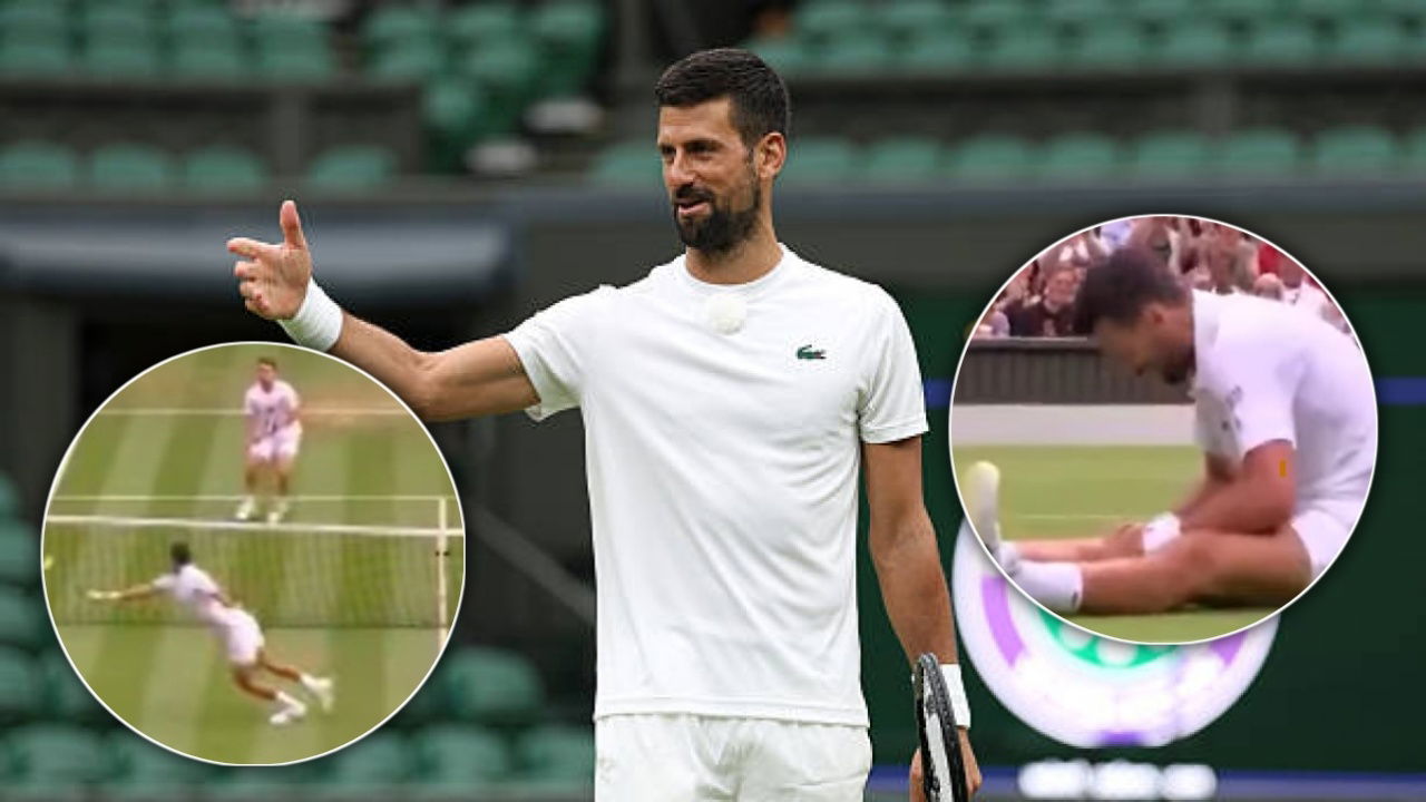 (Video) Novak Djokovic Shows Insane Acrobatic Skills in a High-Quality Rally Against Miomir Kecmanovic at Wimbledon