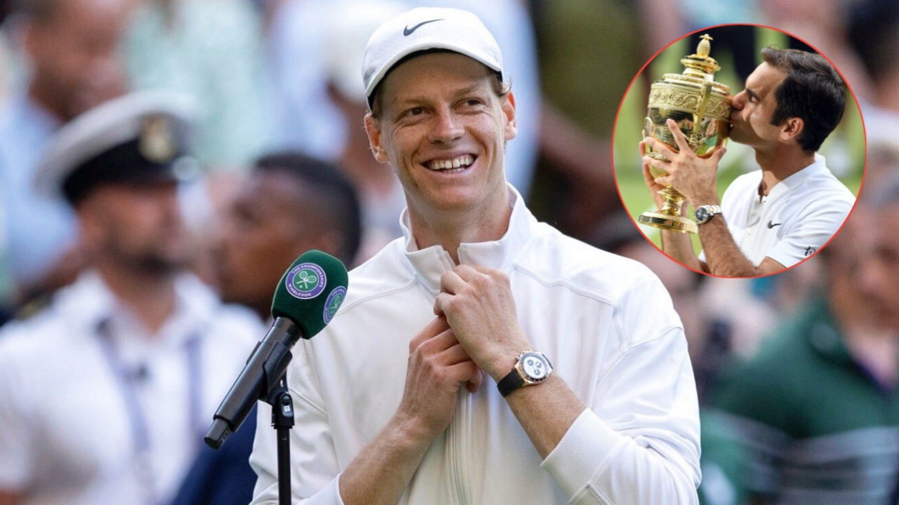 Jannik Sinner Makes Feelings Known on Surpassing Roger Federer’s Wimbledon Record