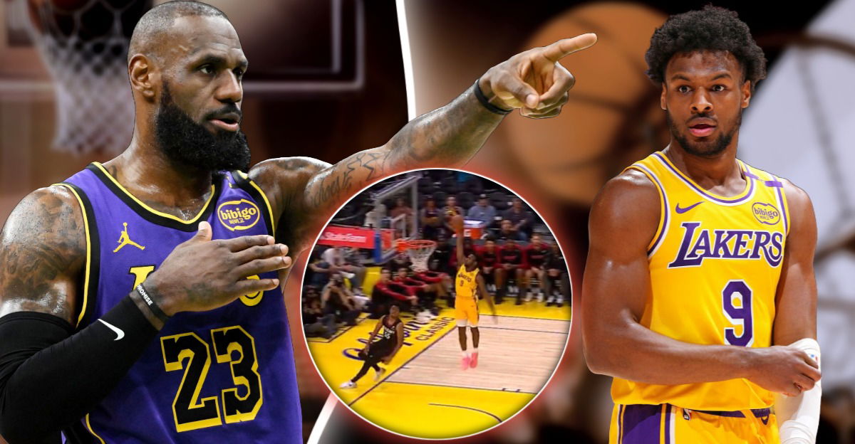 LeBron James Joins Fans to Hype Bronny James’ Dunk in Lakers Summer League Win: “Showtime”