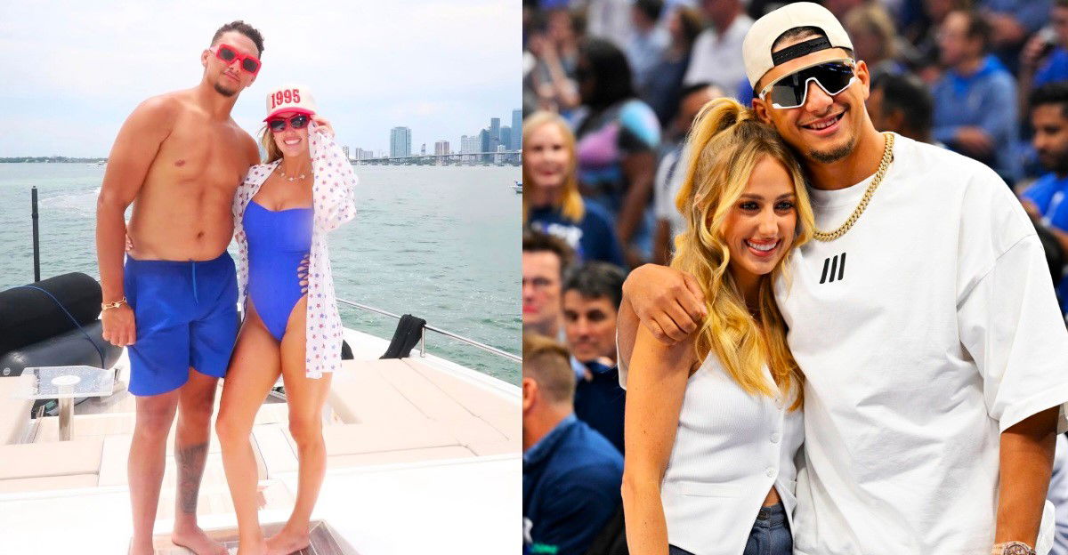 (Pictures) Patrick Mahomes Flaunts His Dad-Bod Physique on a Boat as He Gears up for Chiefs’ Training Camp