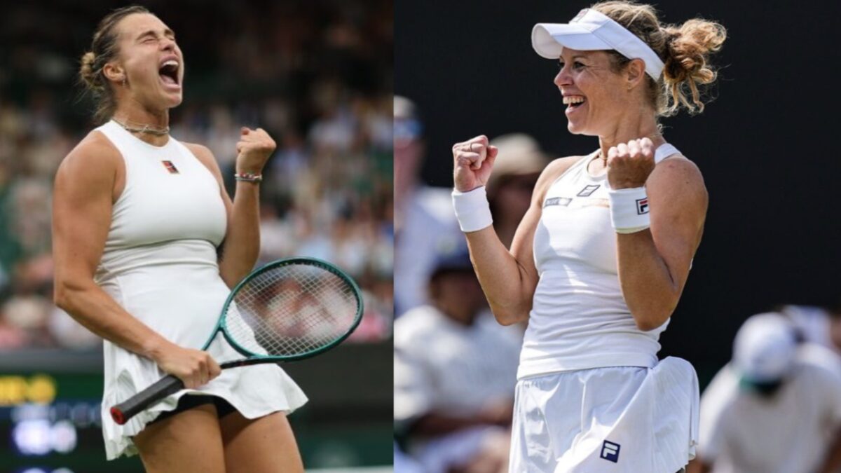 (In Images) Maria Sharapova Shoots At The Wall Street Journal for a Weird Headline on Aryna Sabalenka Article 1 Aryna Sabalenka and Laura Siegemund (via X/The Tennis Letter)