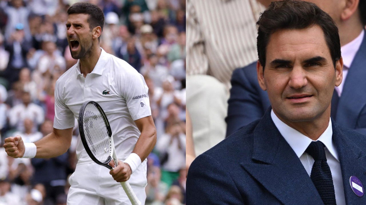 Novak Djokovic ‘Glad to Break the Curse’ About Roger Federer Who Watched Him Reach Wimbledon Quarterfinals