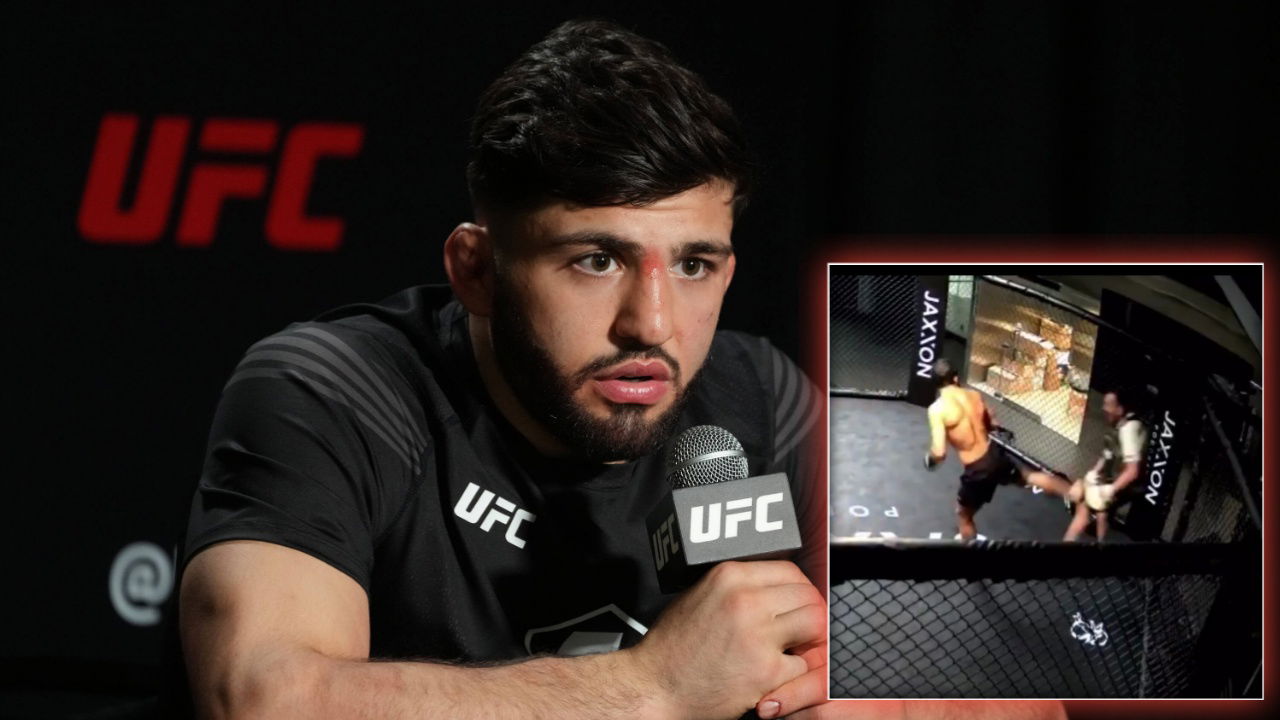 Arman Tsarukyan Accidentally Kicking Coach Out of Octagon Branded ‘Fake’ by MMA Community: “Desparate for Title Shot”