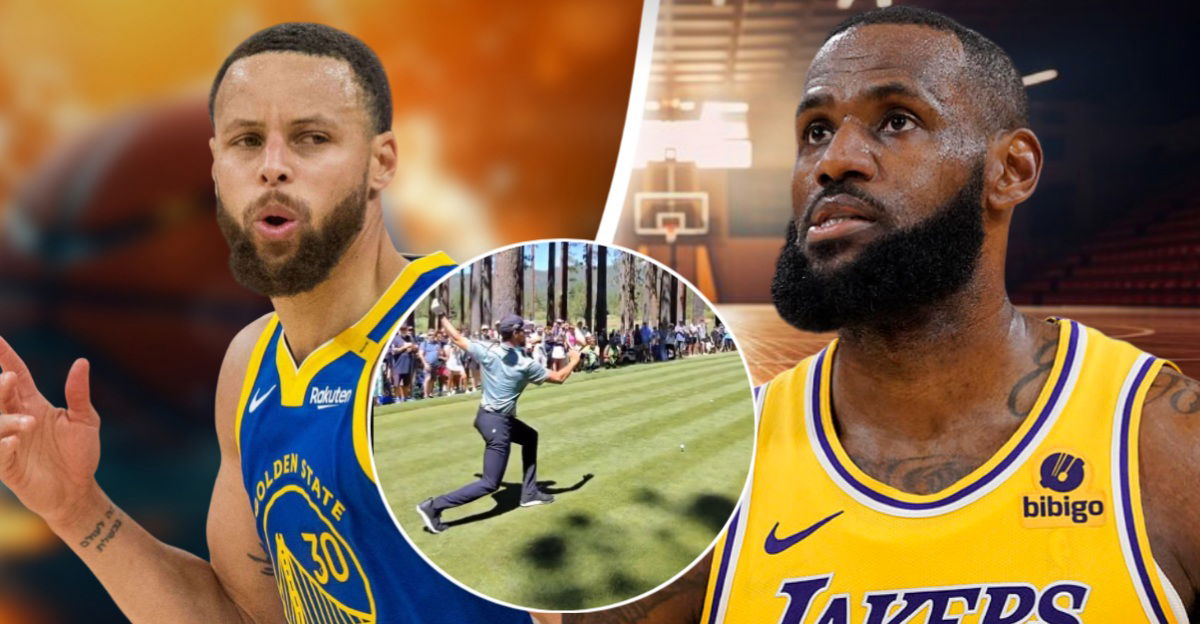 (Video) Stephen Curry Hilariously Mocks LeBron James’ Golf Swing