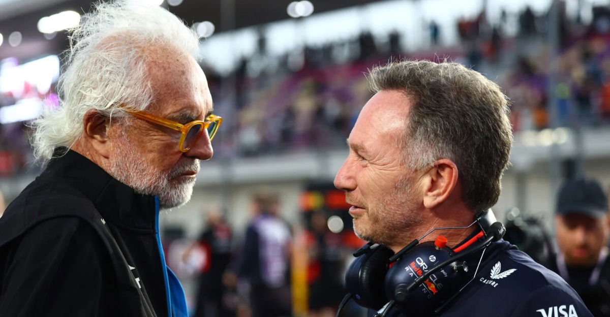 F1 Pundit Declares Red Bull 'Parked' Christian Horner on First Opportunity 1 Flavio Briatore and Christian Horner
