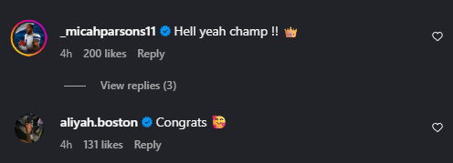 Athlete Comments 3