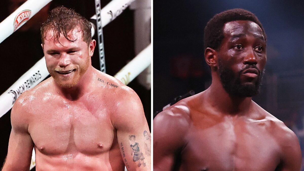 "Some People Just Have your number"- Terence Crawford Concludes Katie Taylor vs. Amanda Serrano Trilogy in One Sentence 1 Canelo Alvarez and Terence Crawford