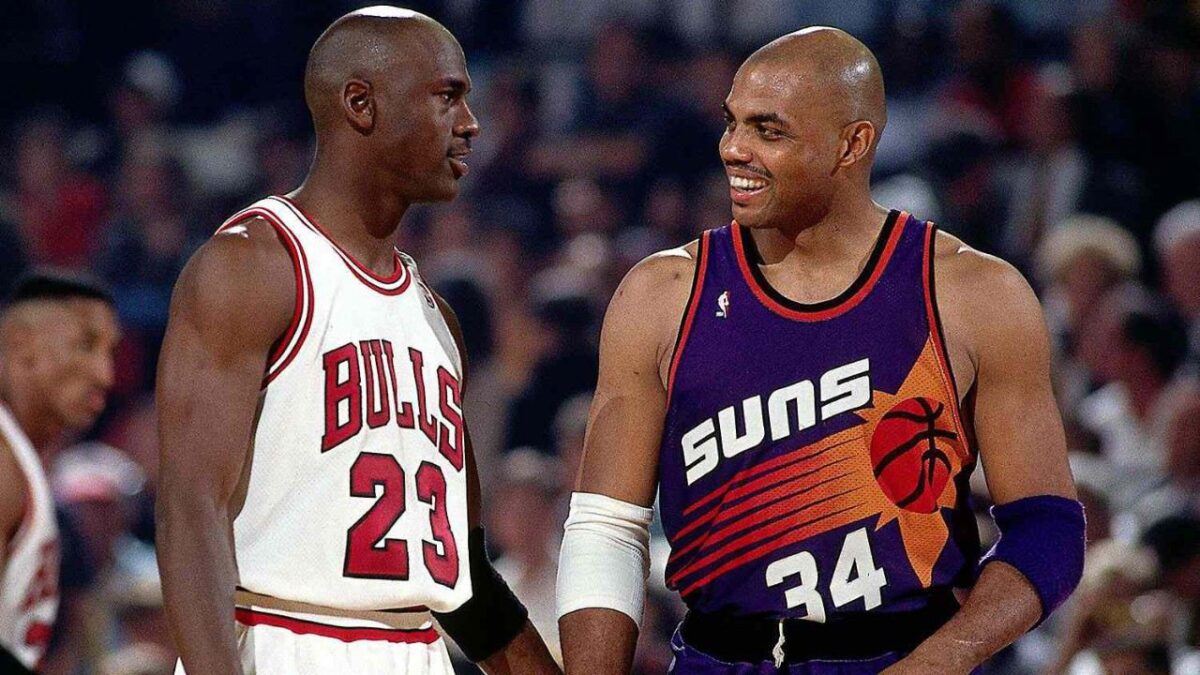 How Michael Jordan Made Charles Barkley Vulnerably Confess to Daughter 1 Charles Barkley and Michael Jordan in the 1993 NBA Finals