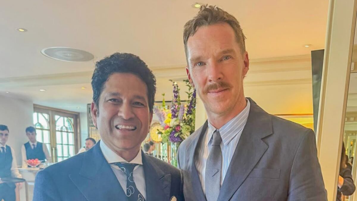 Sachin Tendulkar and Benedict Cumberbatch