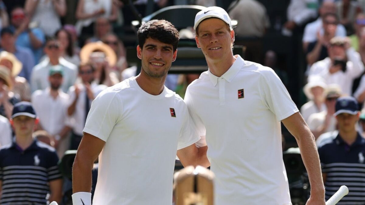 "They've Never Held a Racket," WTA Pro Slams Jannik Sinner's Critics Accusing Him of Having 'Unexciting Style of Play' 1 Carlos Alcaraz, Jannik Sinner (2)
