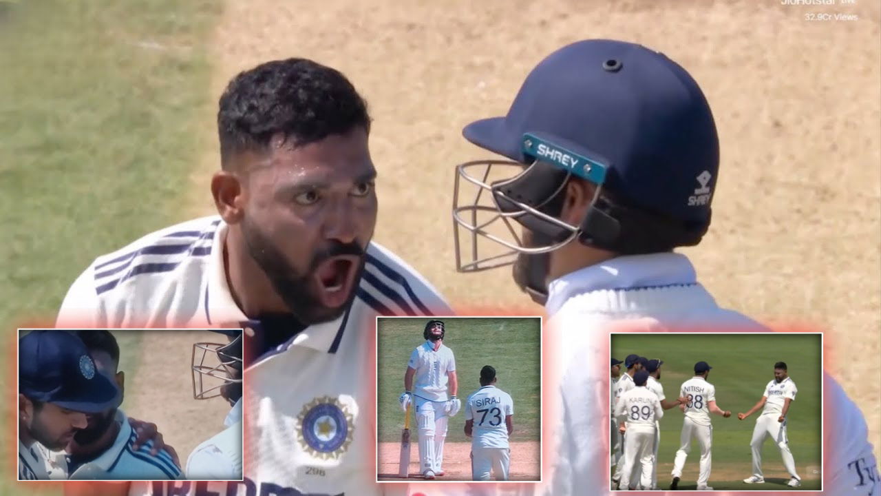 (Video) ‘Furious’ Mohammed Siraj Gives it Back to English Batters Following Ollie Pope, Ben Duckett’s Dismissal 