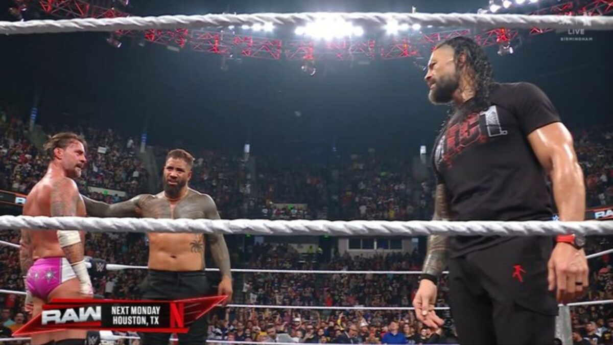 CM Punk, Jey Uso and Roman Reigns