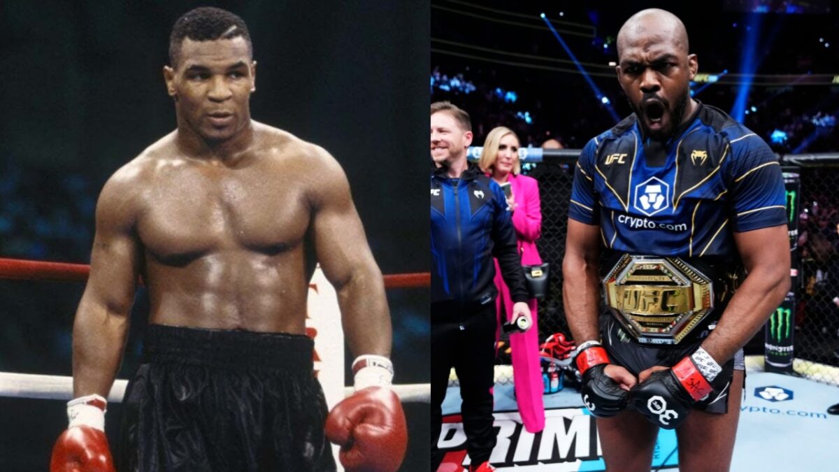Jon Jones and Mike Tyson over the Baddest Man on the Planet debate 