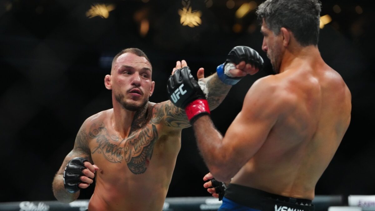 "This Sport is Unserious" - Fans Troll Renato Moicano for Refusing $200,000 from UFC Lawsuit Settlement 1 Renato Moicano and Beneil Dariush UFC 317