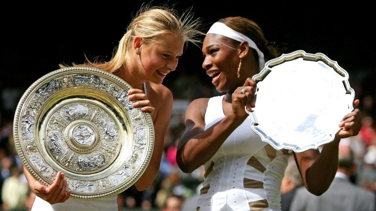 Maria Sharapova Serena Williams 2004 WImbledon
