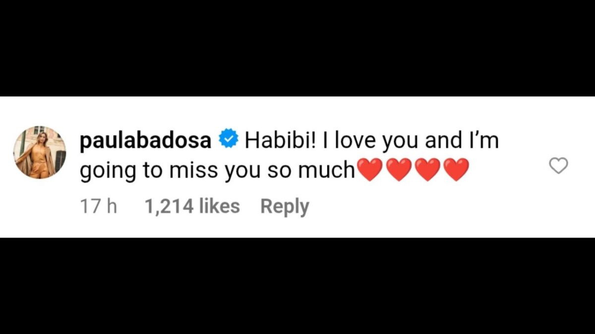 Ons Jabeur Gives Befitting Response to Troll Mocking Her for Taking Break from Tennis: "Imagine Being So Empty Inside" 3 Paula Badosa's comment on Ons Jabeur's Instagram post