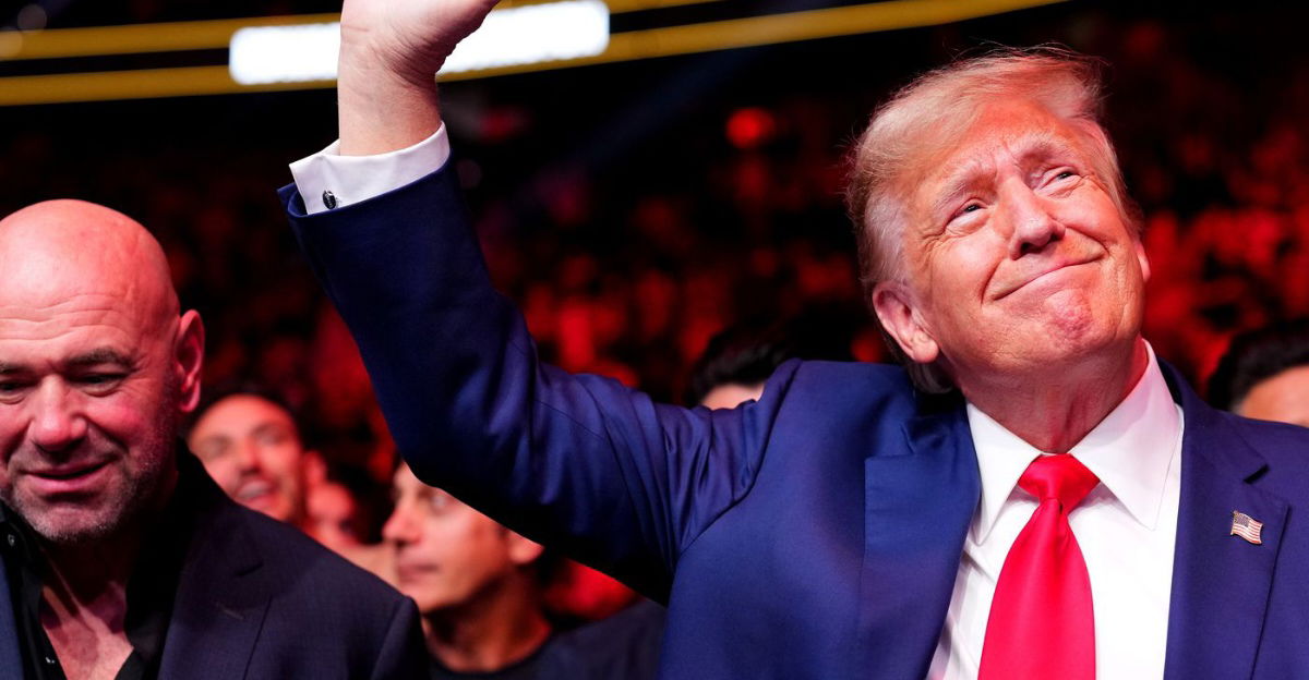 Dana White with Donald Trump at UFC event 