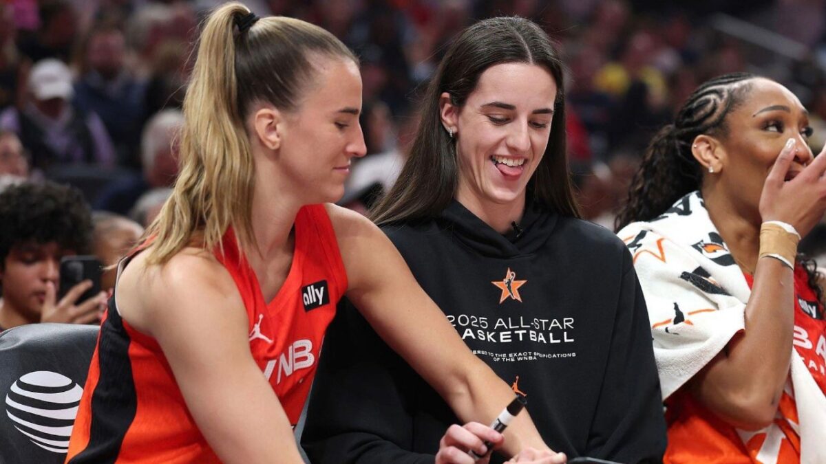 'Coach' Caitlin Clark Trolls All-Star Teammates for Blowing Her Play Design in Loss 1 Caitlin Clark with Sabrina Ionescu and A'ja Wilson