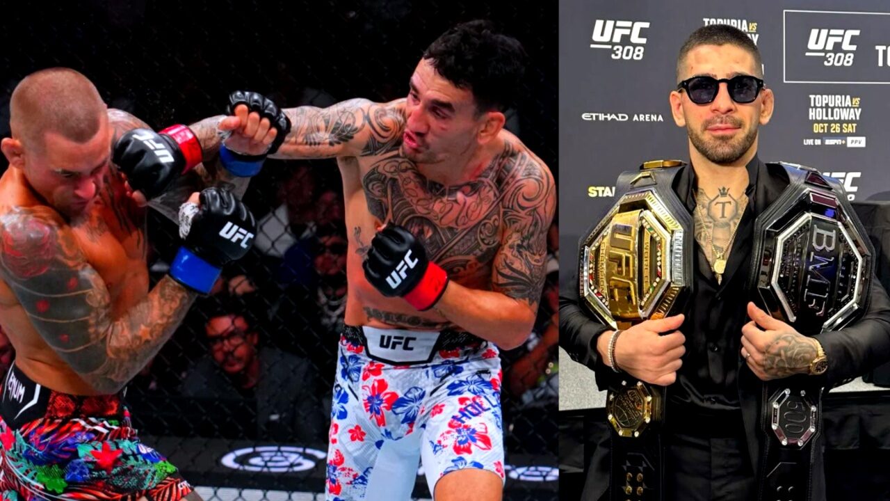 Ilia Topuria Continues ‘BMF’ Taunts Despite Max Holloway’s UFC 318 Win