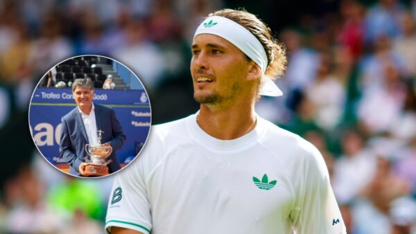 Alexander Zverev and Toni Nadal (via X/Wimbledon/Nadal fan)