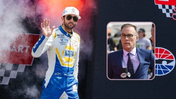 Chase Elliott and Kevin Harvick
