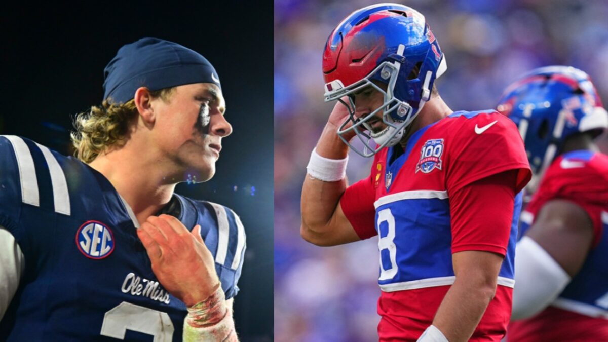 Jaxson Dart Faces Harsh Comparisons Following Troubling Giants Training Camp Debut
