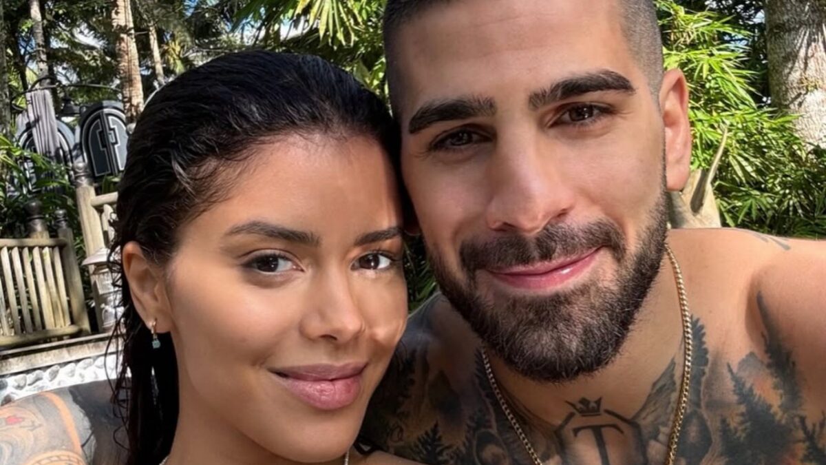 Ilia Topuria with his wife Giorgina 