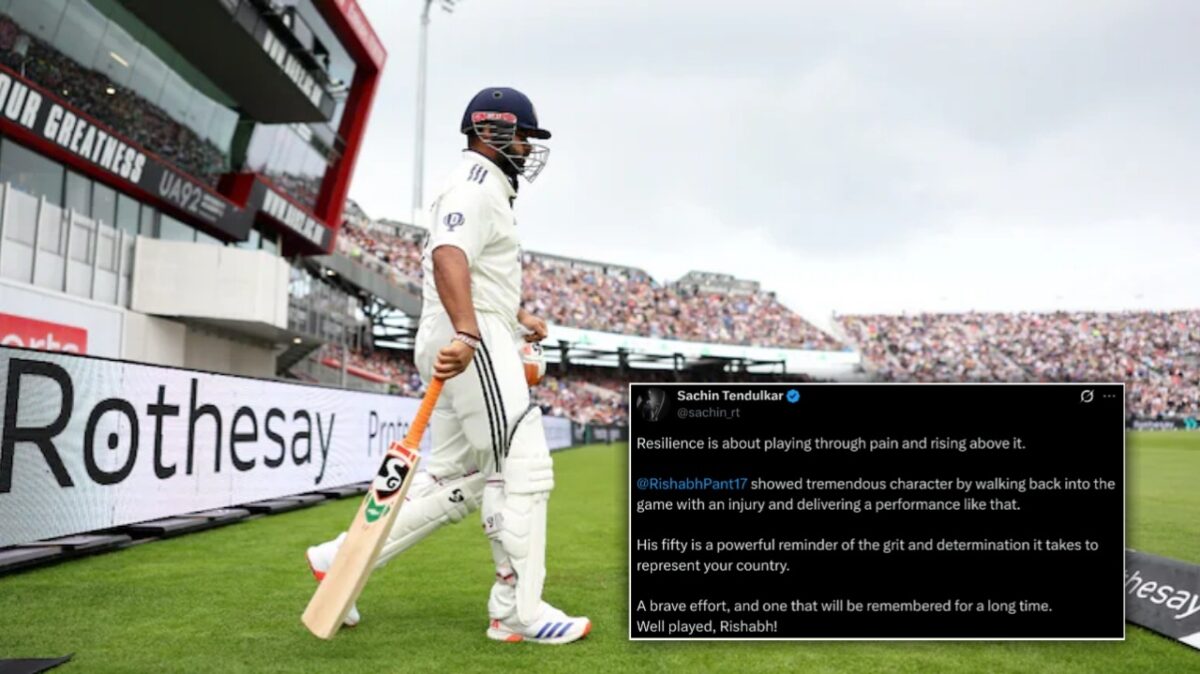 Sachin Tendulkar on Rishabh Pant