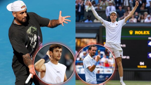 Nick Kyrgios, Lorenzo Musetti, Daniil Medvedev, Jannik Sinner